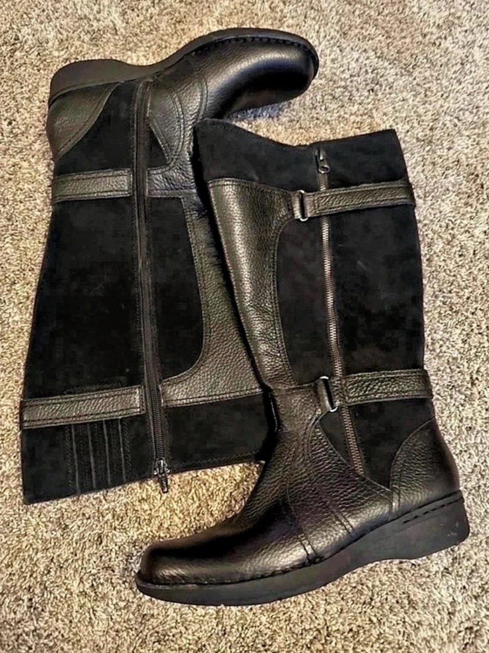 Clarks Whistle Watch Over-the-Knee Boots Black US 8 brand new